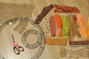 DIY Fabric Wreath | Awesome with Sprinkles