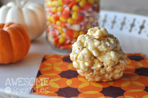 Salted Caramel Popcorn Balls | Awesome with Sprinkles