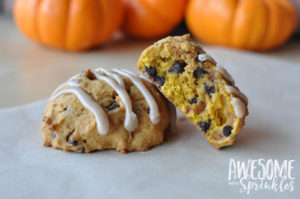 Pumpkin Chocolate Chip Cookies | Awesome with Sprinkles