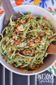 Broccoli Slaw with Crunchy Ramen | Awesome with Sprinkles