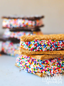 Frozen Frosting Sandwich Cookies | Awesome with Sprinkles