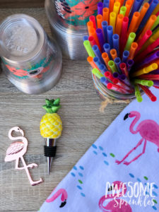 Pineapple and Flamingo inspired Patio Party