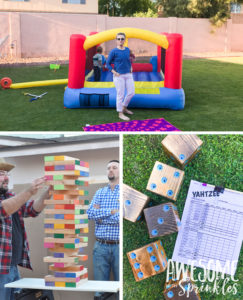 Patio games perfect for a "Lawn Party"