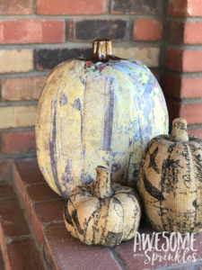 Decoupage Pumpkin Craft | Awesome with Sprinkles