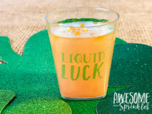 Butterscotch "Liquid Luck" Jelly Shots | Awesome with Sprinkles