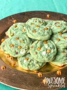 White Chocolate Pistachio Cookies | Awesome with Sprinkles